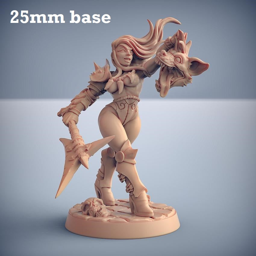 Perris Gnollslayer (Female Human Barbarian)