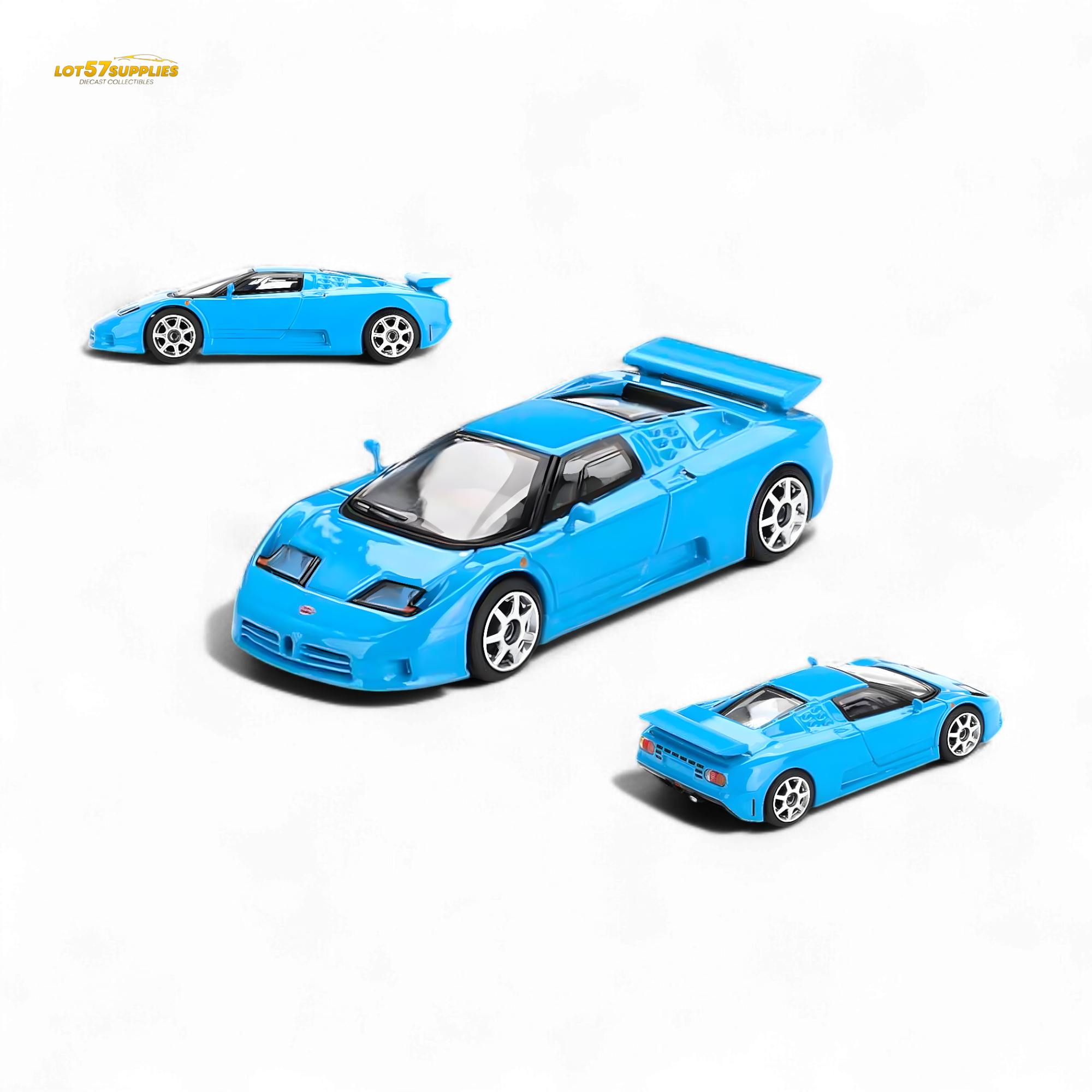 Mini-GT Bugatti EB110 Super Sport Blu Bugatti #890 1:64