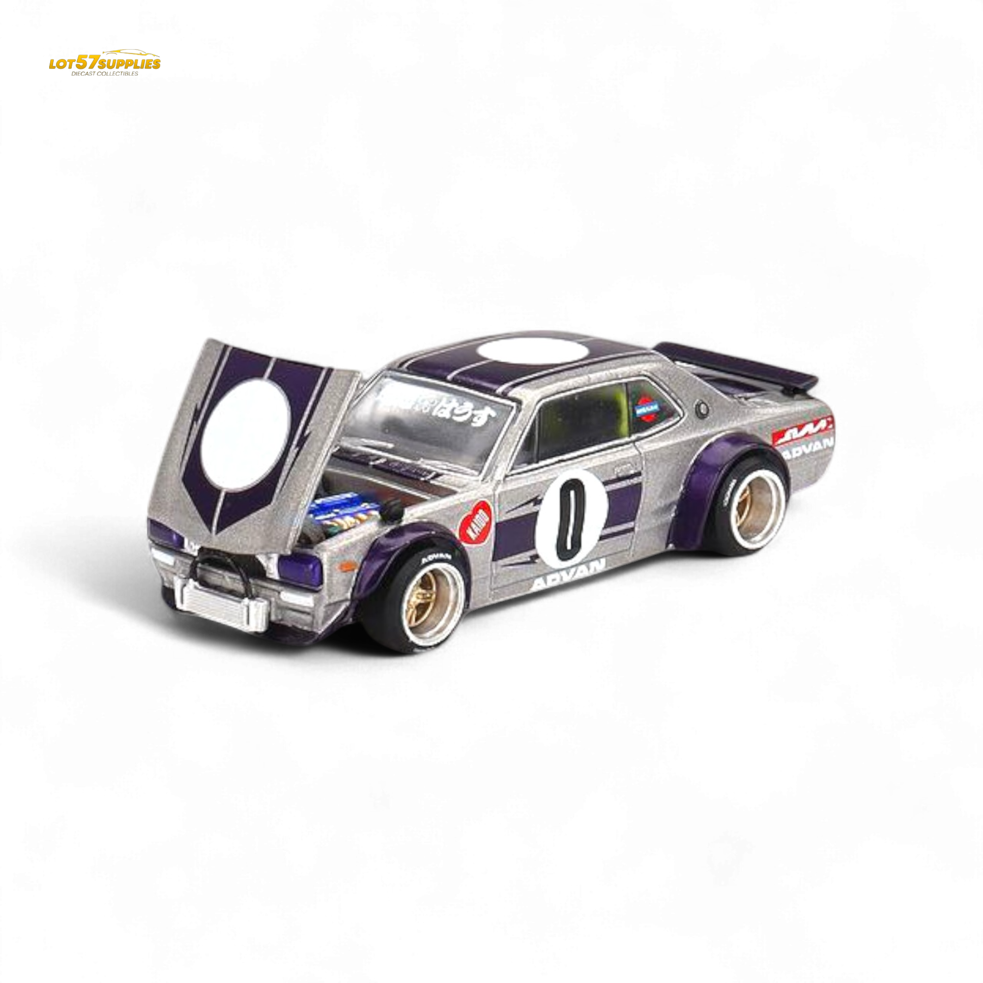 Mini GT x Kaido House Nissan Skyline KPCG10 Kaido Works V1 1:64 KHMG165