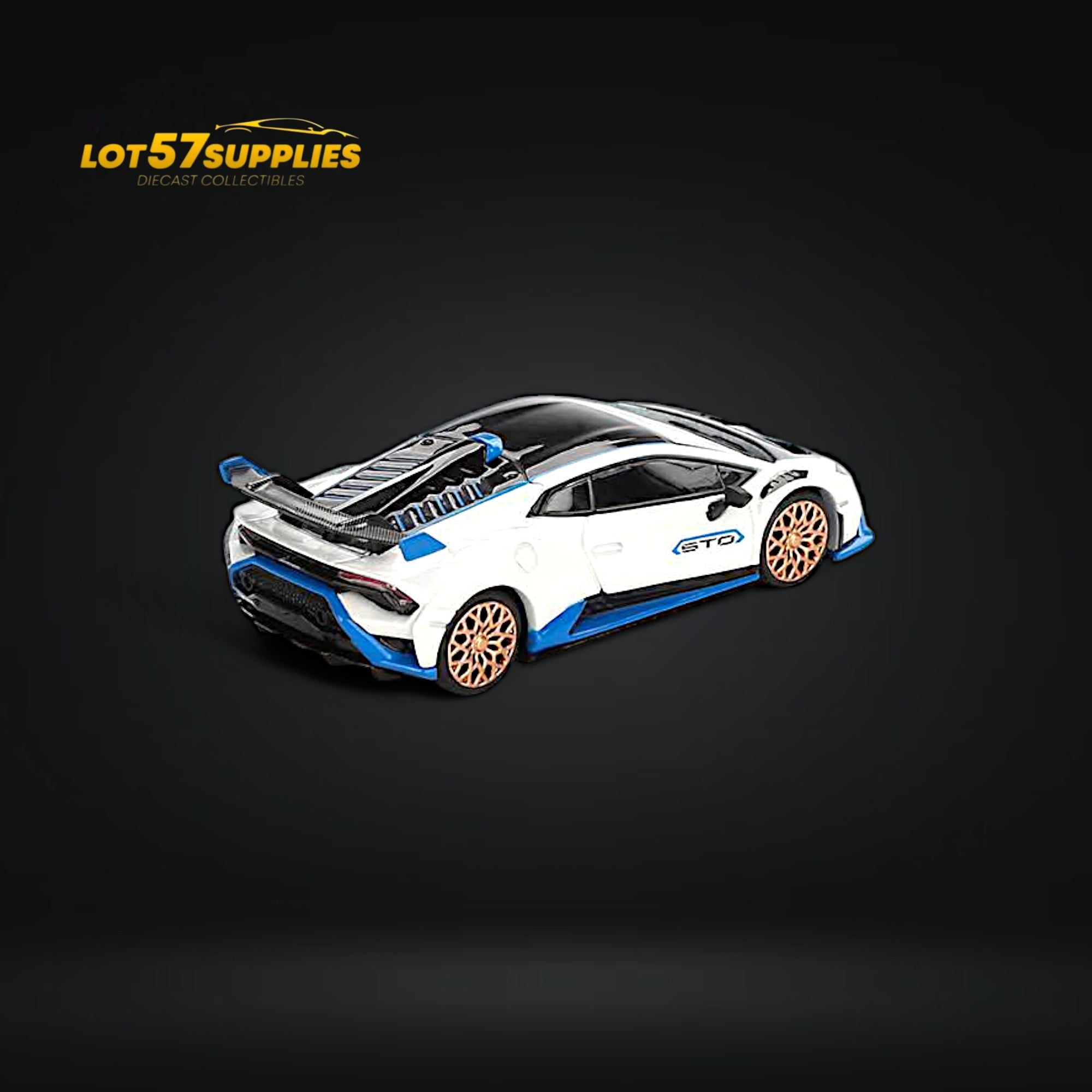 (Pre-Order) Mini-GT Lamborghini Huracán STO Bianco Asopo #788 1:64