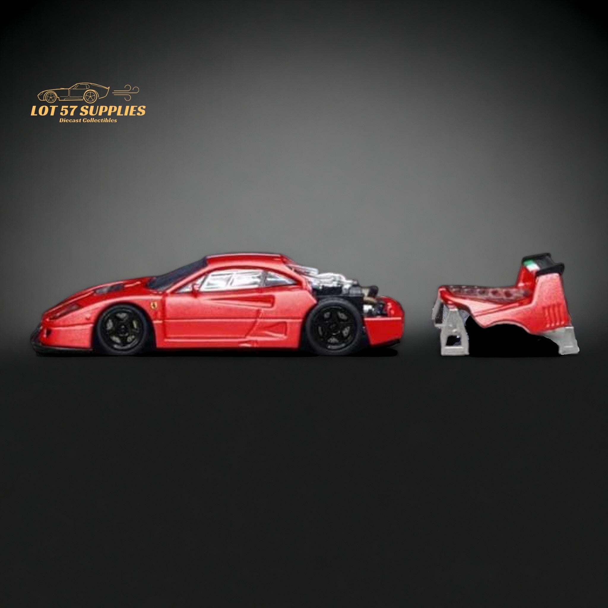 Stance Hunters Ferrari F40 LM Italian Stripe Red 1:64