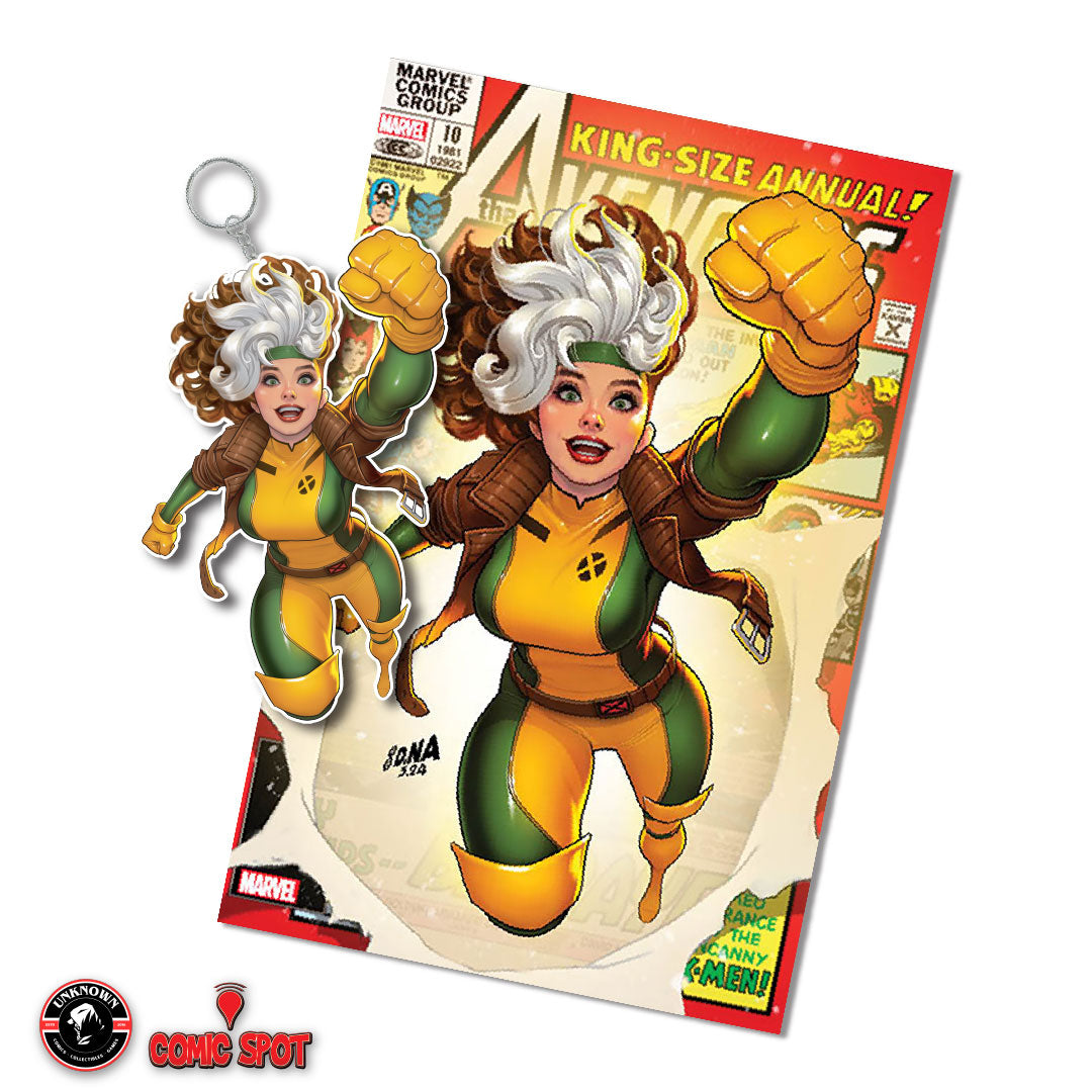 [BUNDLE] Rogue Enamel Key Chain | Avengers Annual #10 Exclusive David Nakayama Marvel (02/12/2025) ONLY 500 MADE