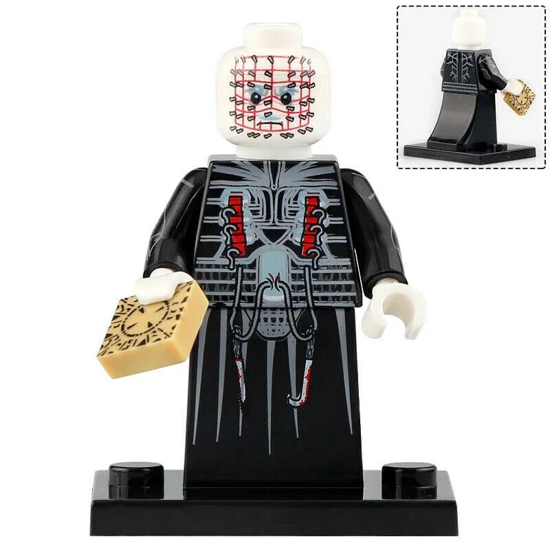 Pinhead Hellraiser Lego Minifigures Custom Horror Toys
