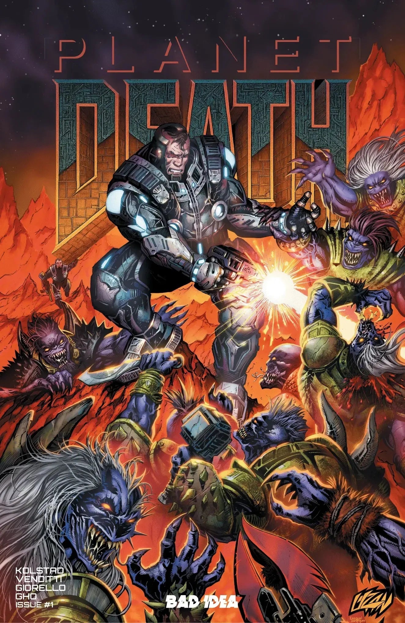 Planet Death #1 - ECC Exclusive Franck Uzan Doom Homage Variant