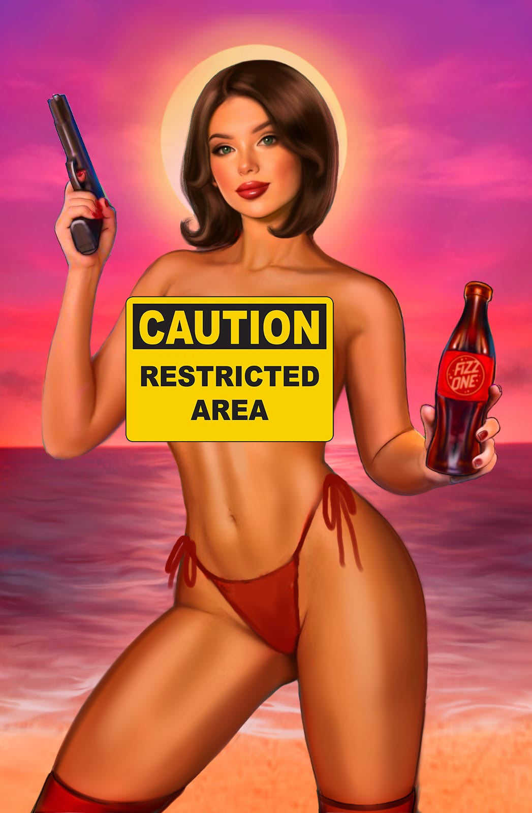 Pop Kill #4 BRUNA SALES Heroes ConExclusive RISQUE Virgin Variant