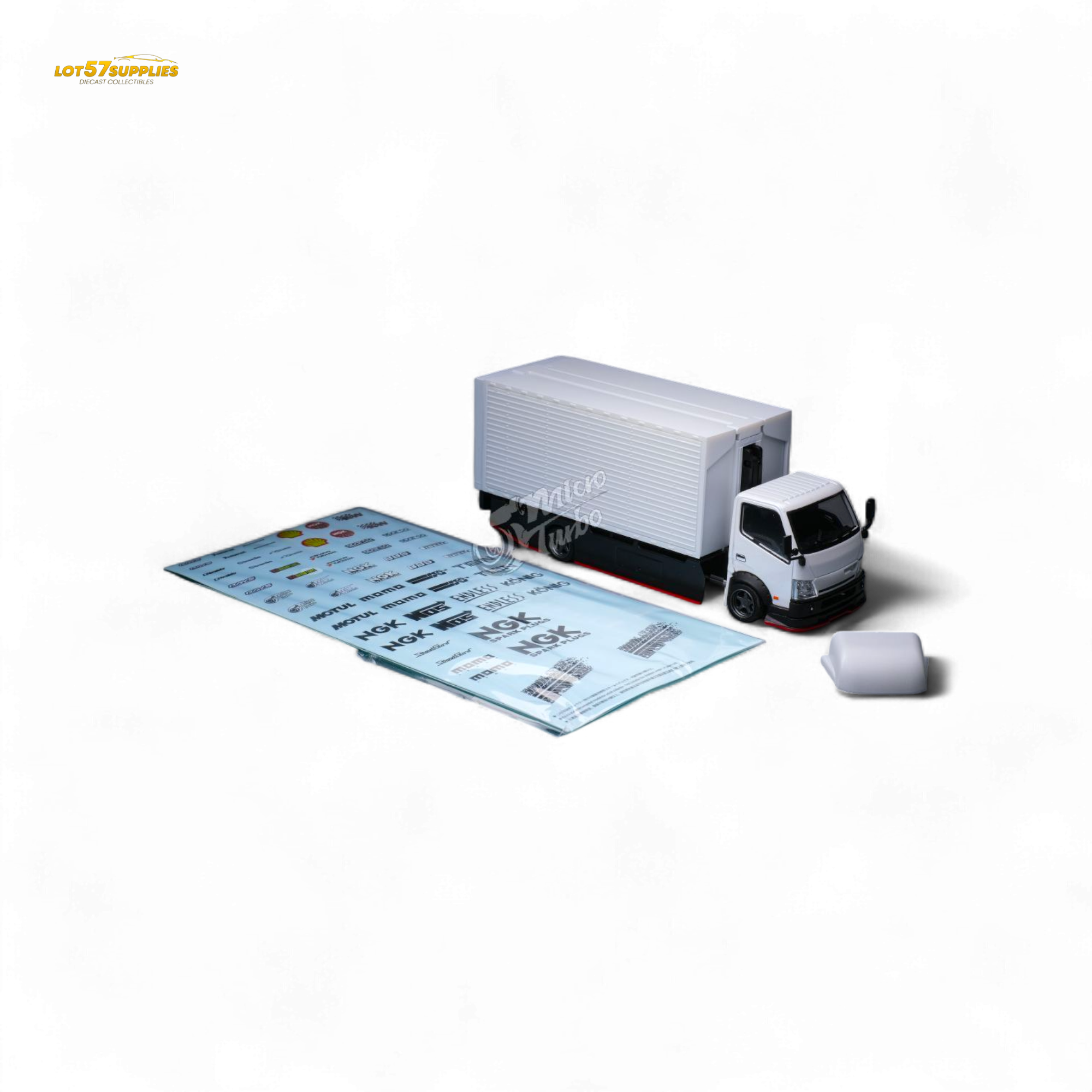 MicroTurbo HINO 300 Custom Wing Truck Limited to 1,000 Pcs & Stickers Included 1:64