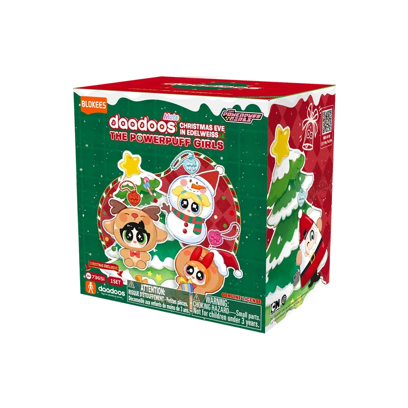 Blokees | The Powerpuff Girls daadoos Mate Series 01 | Christmas Eve in Edelweiss [Single Blind Box] (Pre-Order)