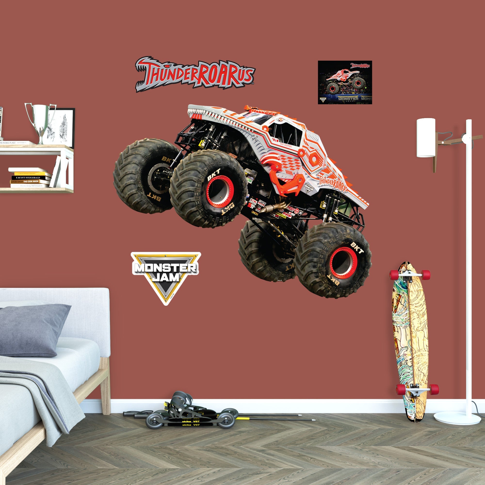 ThunderROARus - RealBig Collection - Official Monster Jam - Reusable Vinyl Wall Decals