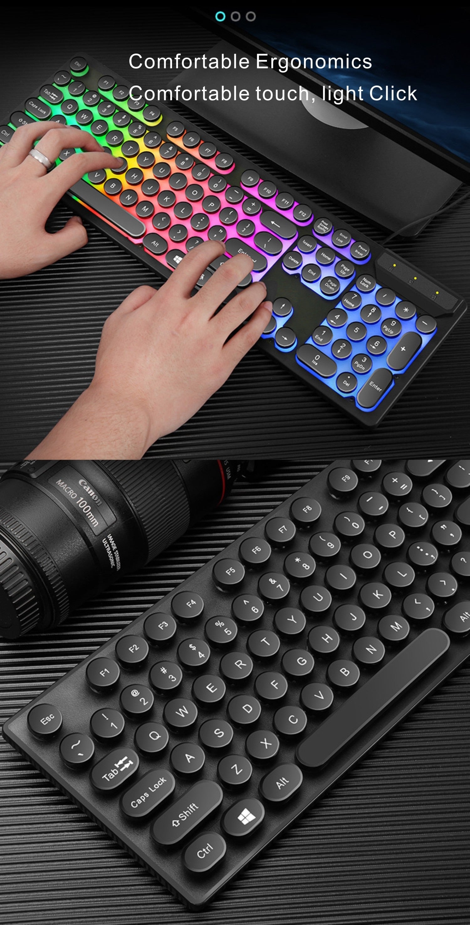 Dragon Z9i USB Wired Light Up Gaming Keyboard and Mouse Set