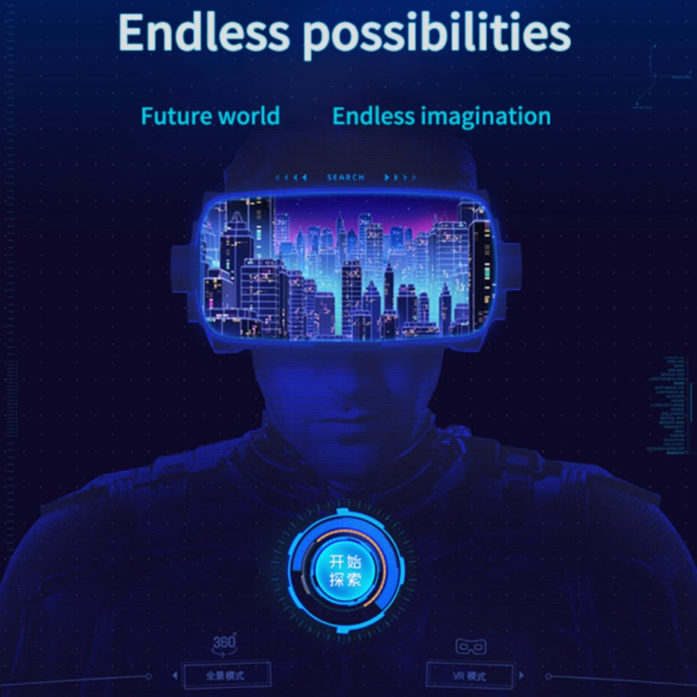 Dragon Storm 7 VR Gaming Stereo 3D Fabric Headset