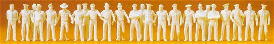 Preiser 72513 1/72 Unpainted Soldiers Summer Uniform (24) (Kit)