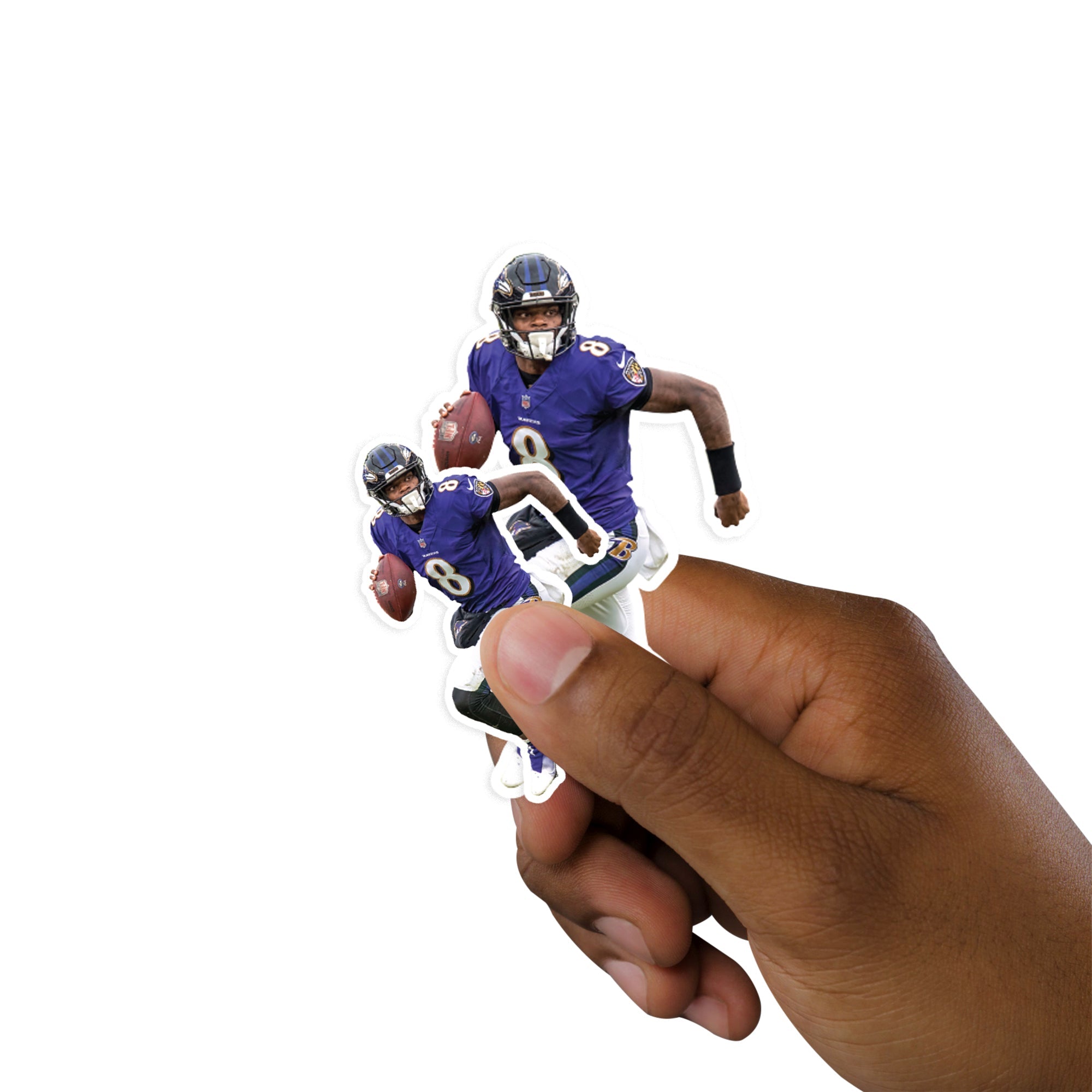 Lamar Jackson - 5 Player Minis (Mixed Sizes) - Official NFL - Baltimore Ravens - Reusable Vinyl Decals