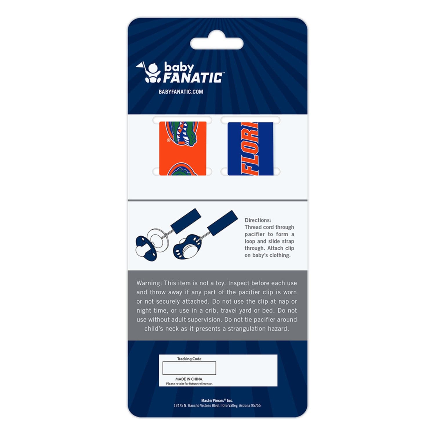 Florida Gators - Pacifier Clip 2-Pack