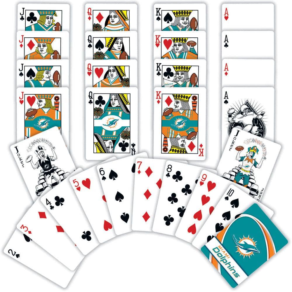 Miami Dolphins Playing Cards - 54 Card Deck