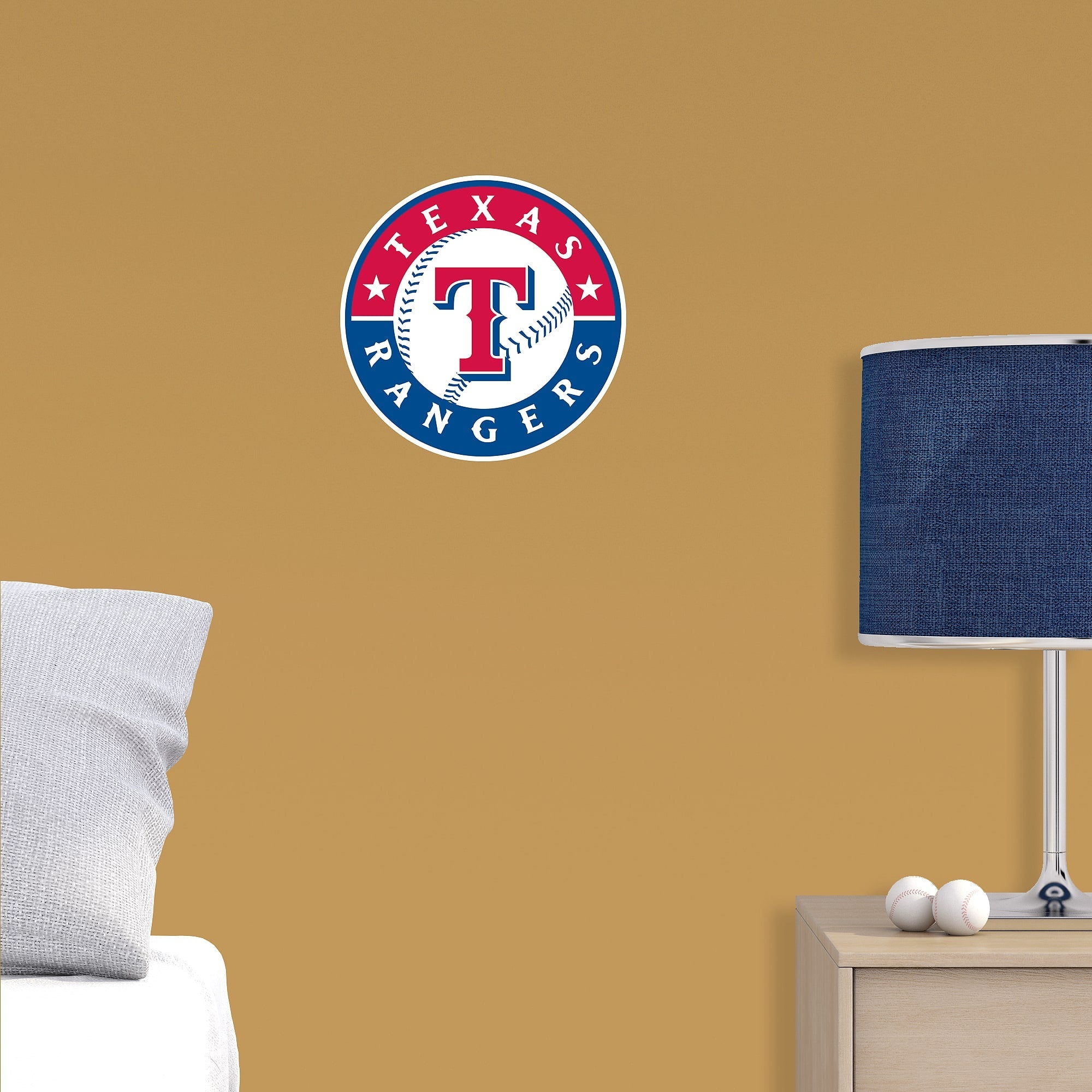 Texas Rangers - RealBig Logo Collection - Official MLB - Reusable Vinyl Wall Decals