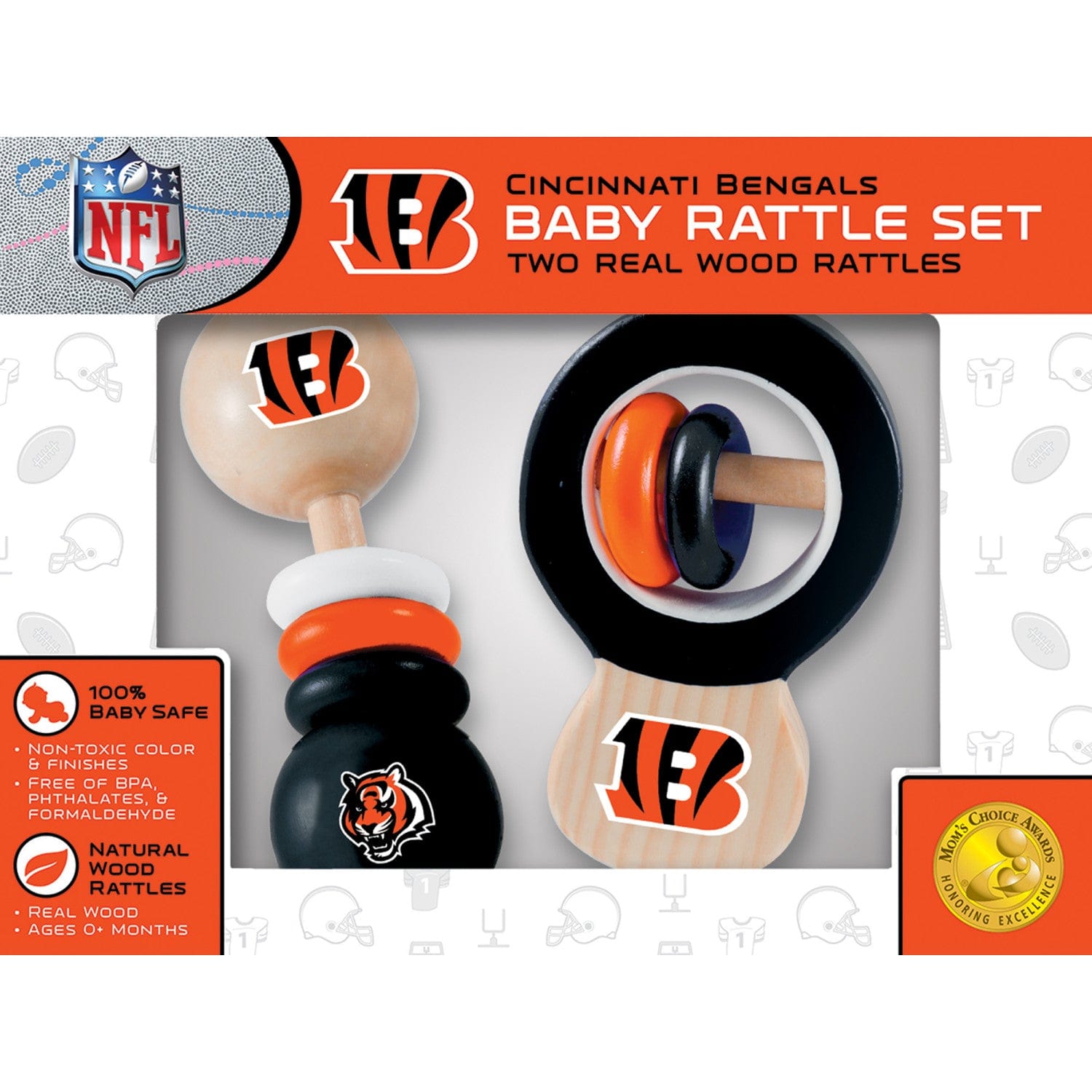 Cincinnati Bengals - Baby Rattles 2-Pack