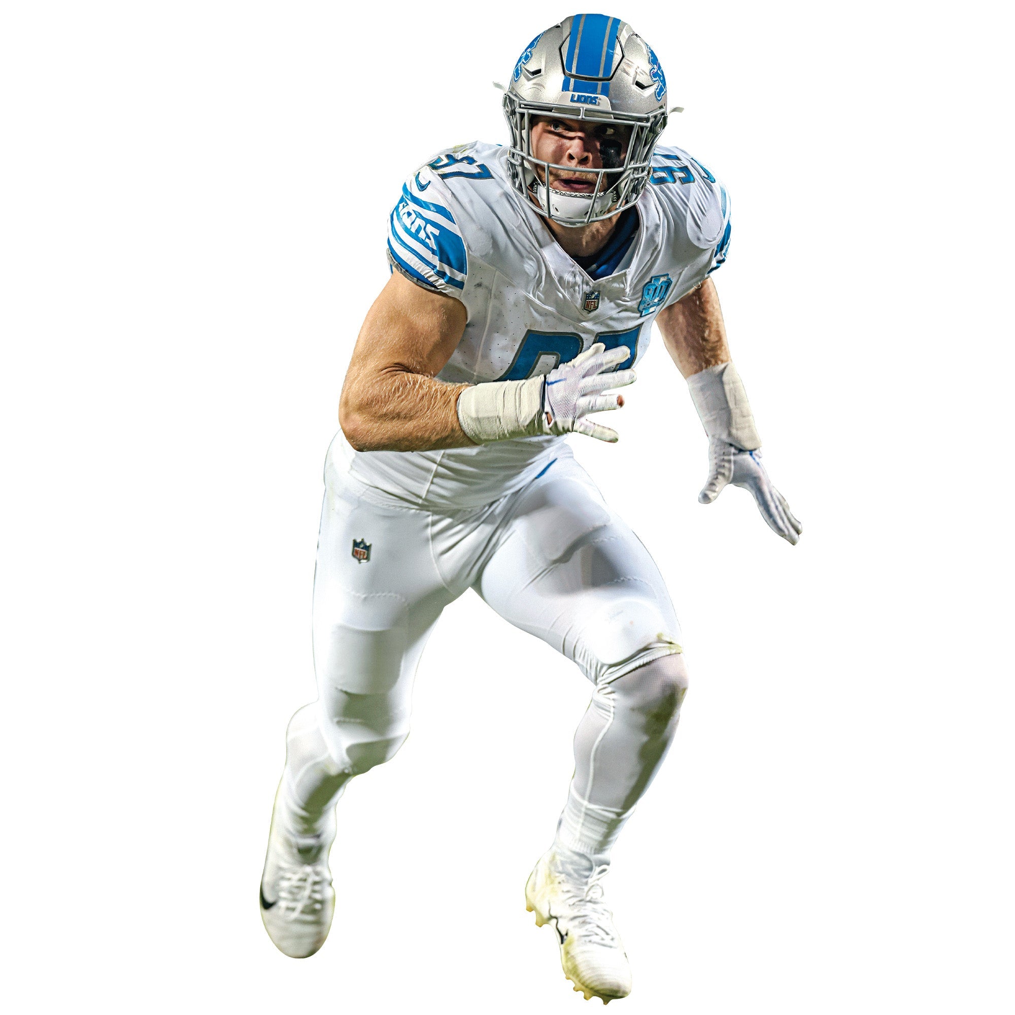 Aidan Hutchinson - RealBig Away Collection - Official NFL - Detroit Lions - Reusable Vinyl Wall Decals