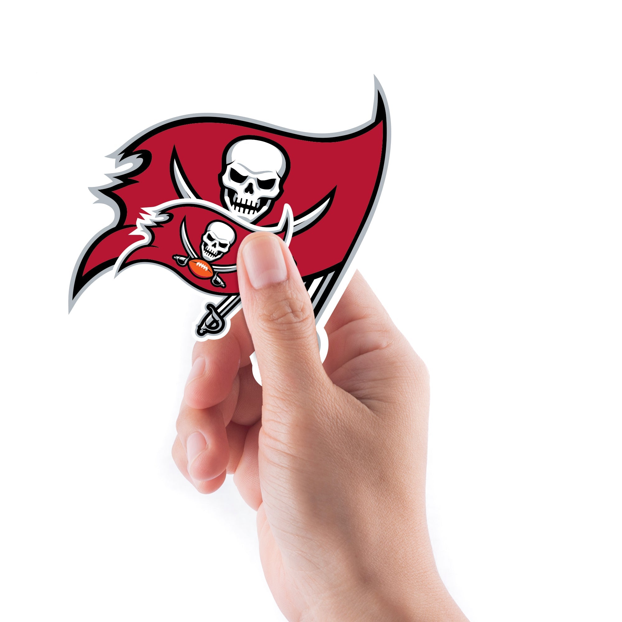 Tampa Bay Buccaneers - 5 Logo Minis (Mixed Sizes) - Official NFL - Reusable Vinyl Decals