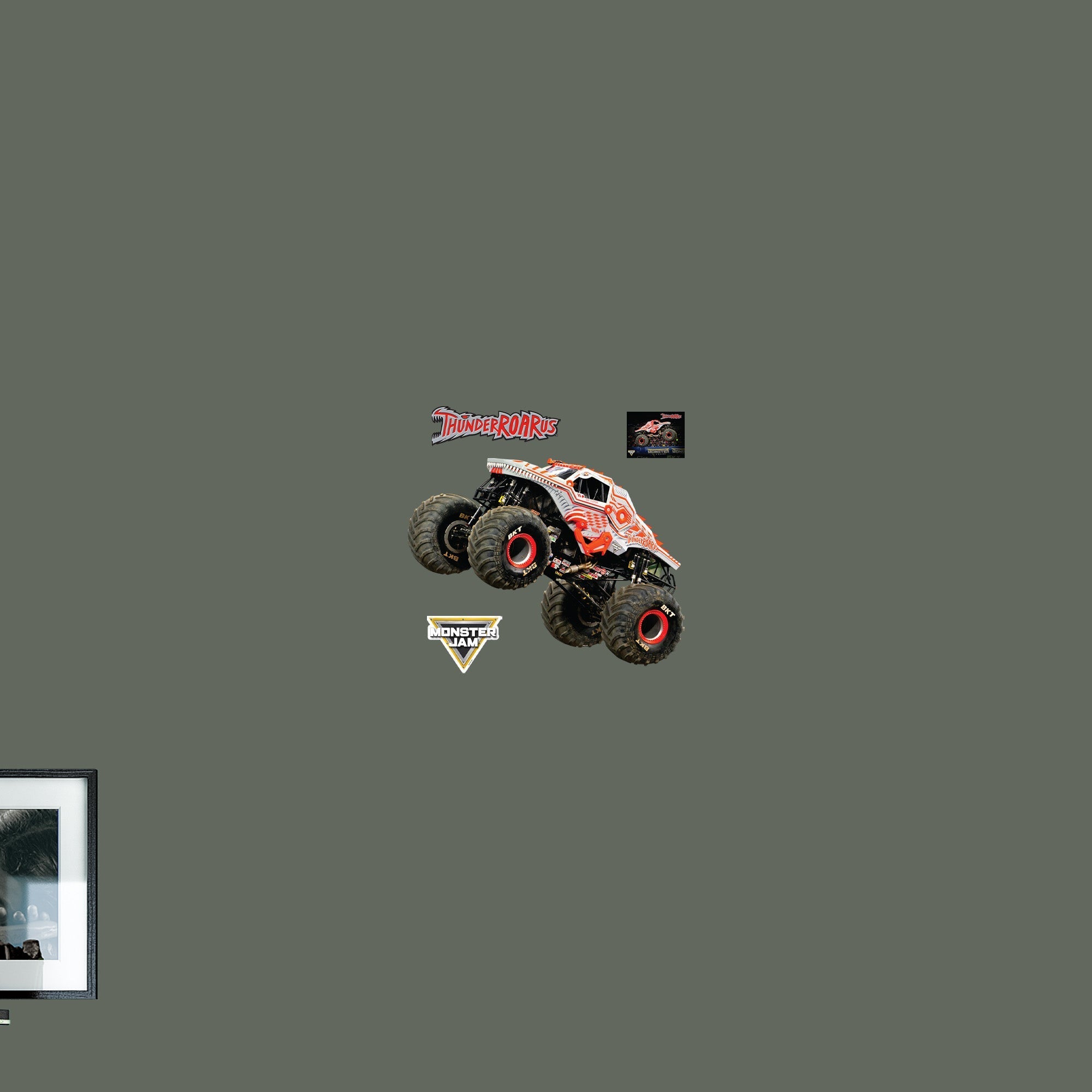 ThunderROARus - RealBig Collection - Official Monster Jam - Reusable Vinyl Wall Decals