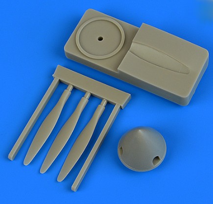 Quickboost 48778 1/48 SAAB J21 Propeller w/Jig Tool for Pilot Replicas (D)