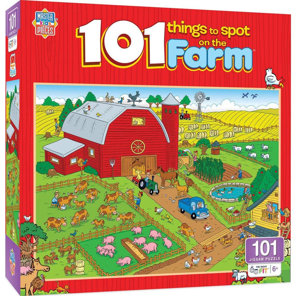 101 Things to Spot on a Farm - 101 Piece Jigsaw Puzzle