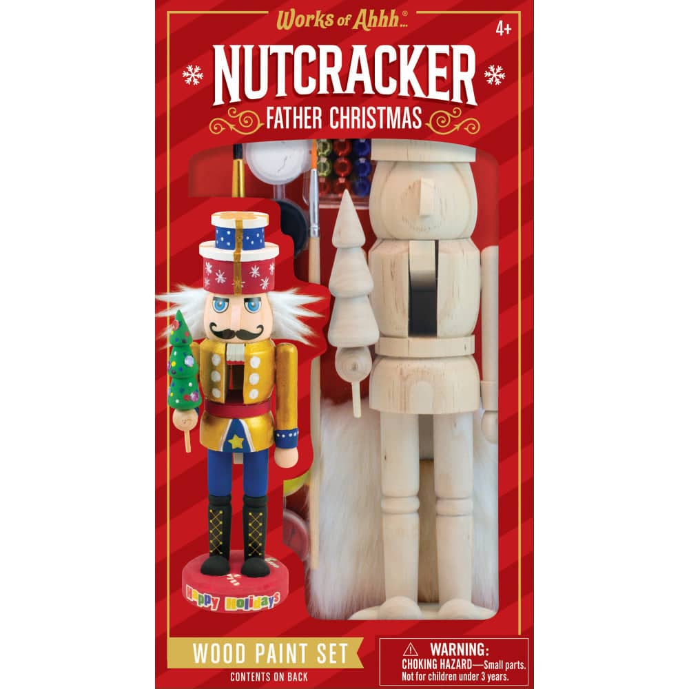 Nutcracker Father Christmas Wood Paint Set