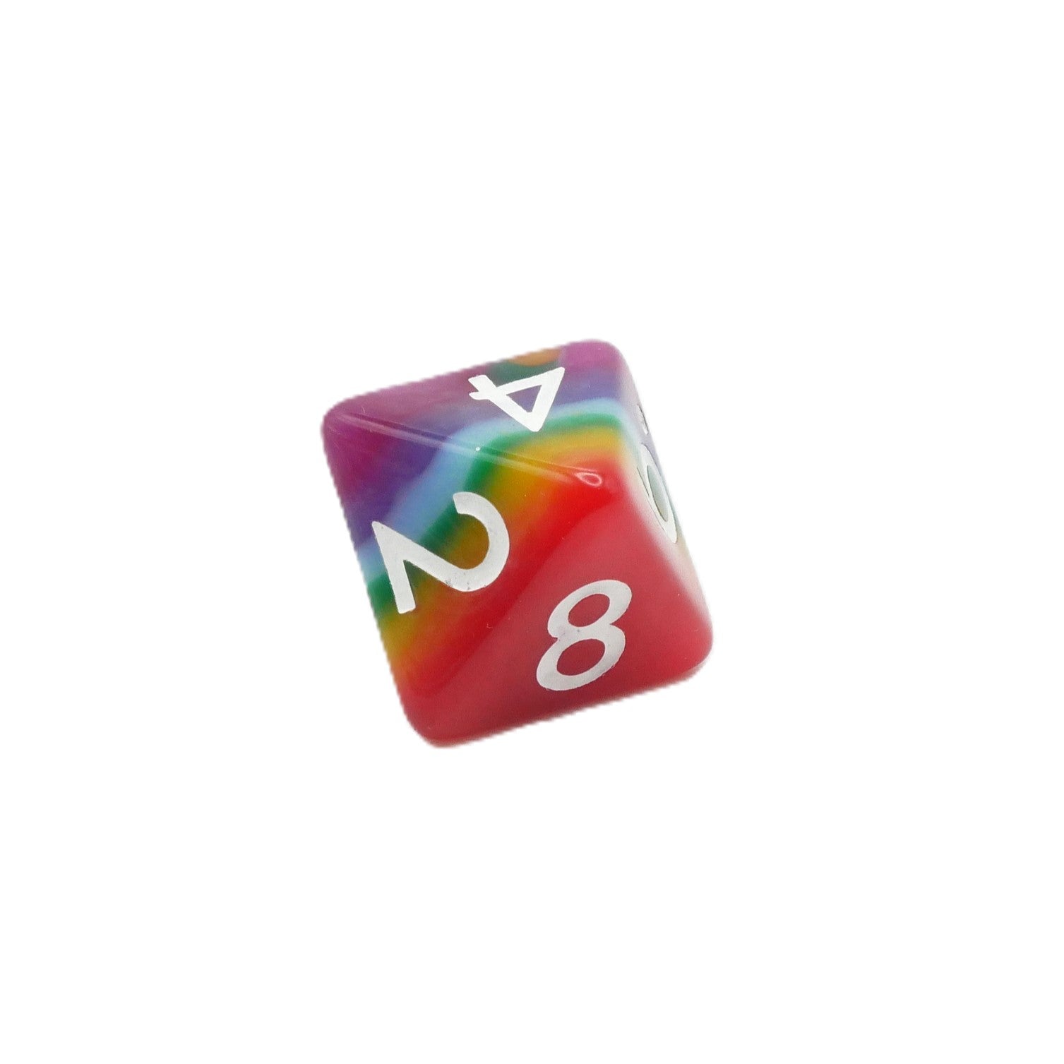 Rainbow Redux - 7 Piece DnD Dice Set | Acrylic RPG Gaming Dice