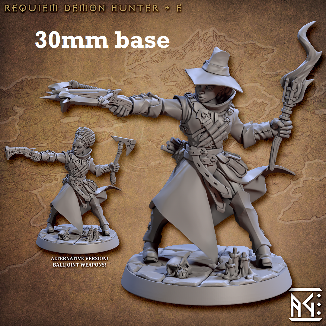 Requiem Demon Hunter: Sculpt E (Female Human Fighter)