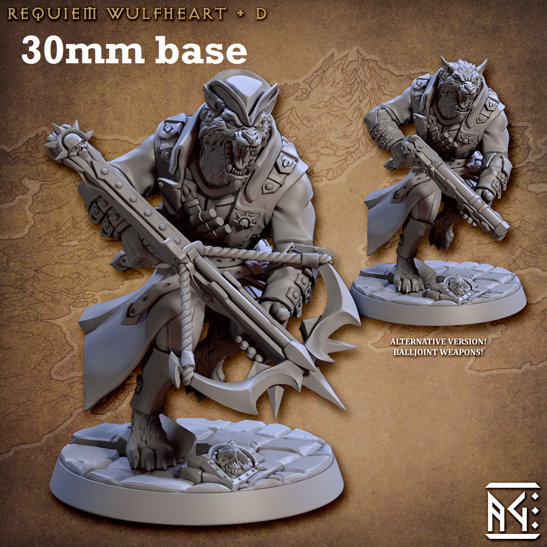 Requiem Wulfheart: Sculpt D (Female Werewolf Hunter)