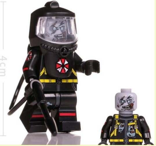 Resident Evil Hazmat Zombie Lego Minifigures Custom Horror Toys