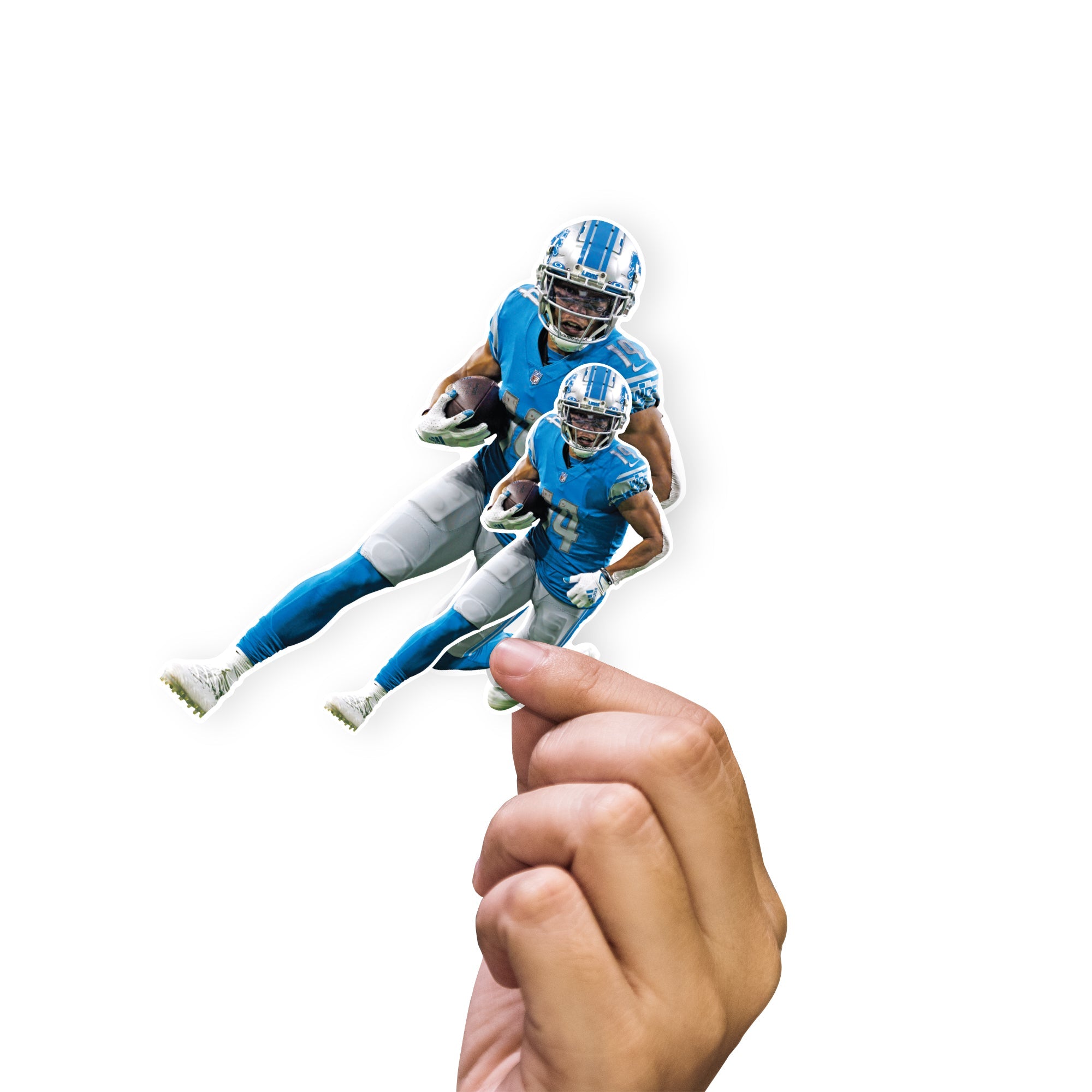 Amon-Ra St. Brown - 5 Minis (Mixed Sizes) - Official NFL - Detroit Lions - Reusable Vinyl Decals