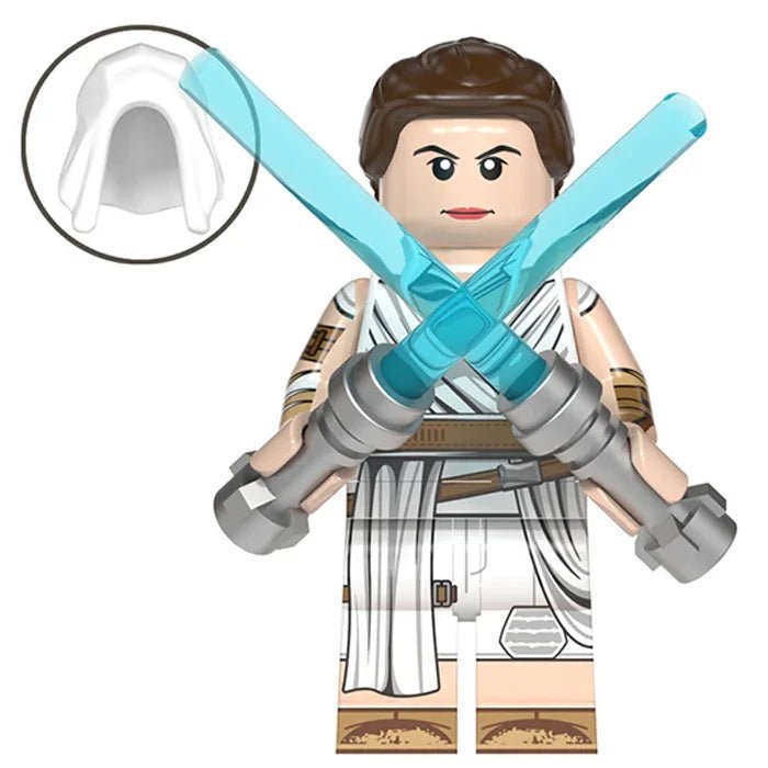 Rey Skywalker Star Wars Lego Minifigures Custom Toys