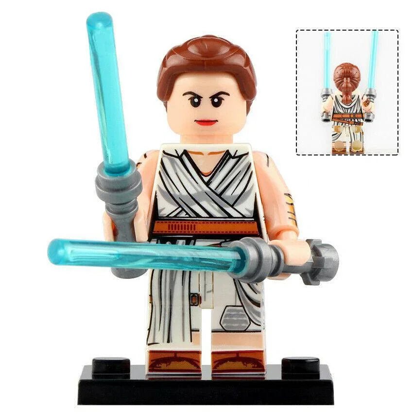 Rey Skywalker Star Wars Lego Minifigures Custom Toys