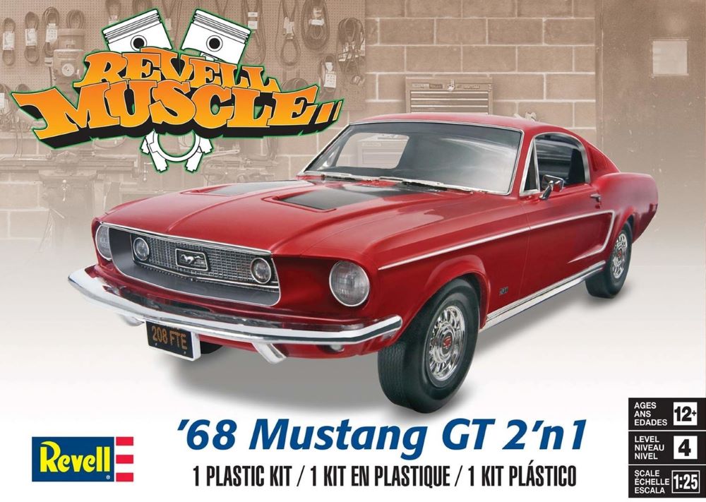 Revell Monogram 4215 1/25 1968 Mustang GT (2 in 1)