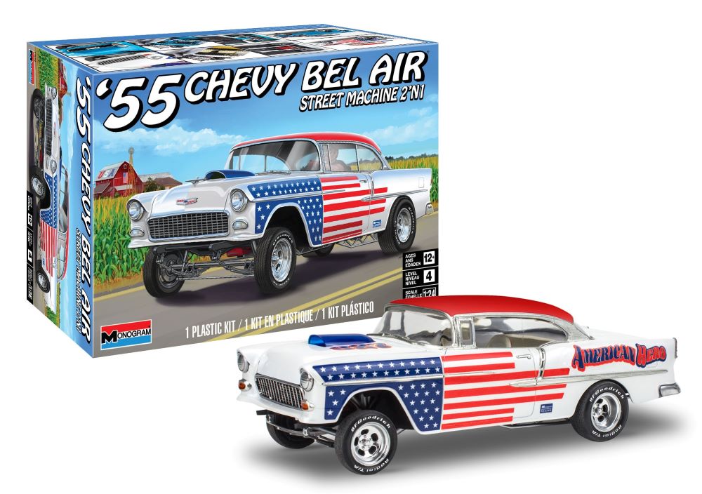 Revell 4519 1/24 1955 Chevy Bel Air Street Machine (2 in 1)