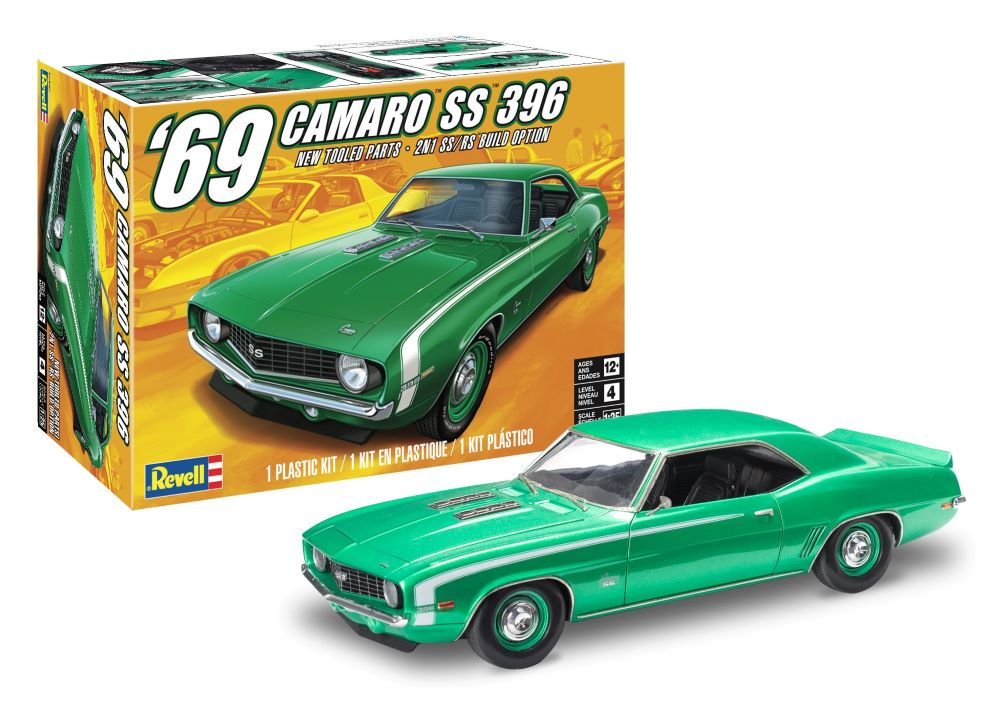 Revell Monogram 4525 1/25 1969 Camaro SS 396 Car