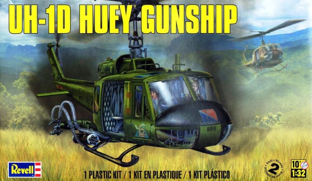 Revell 5536 1/32 UH1D Huey Gunship Helicopter