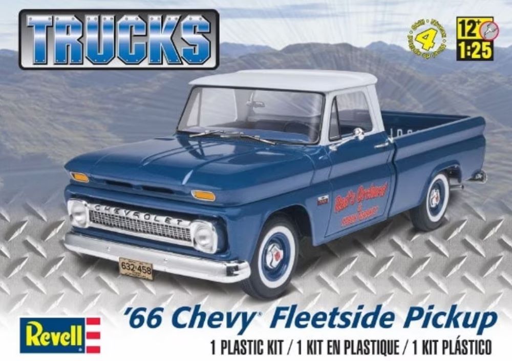 Revell 7225 1/25 1966 Chevy Fleetside Pickup Truck