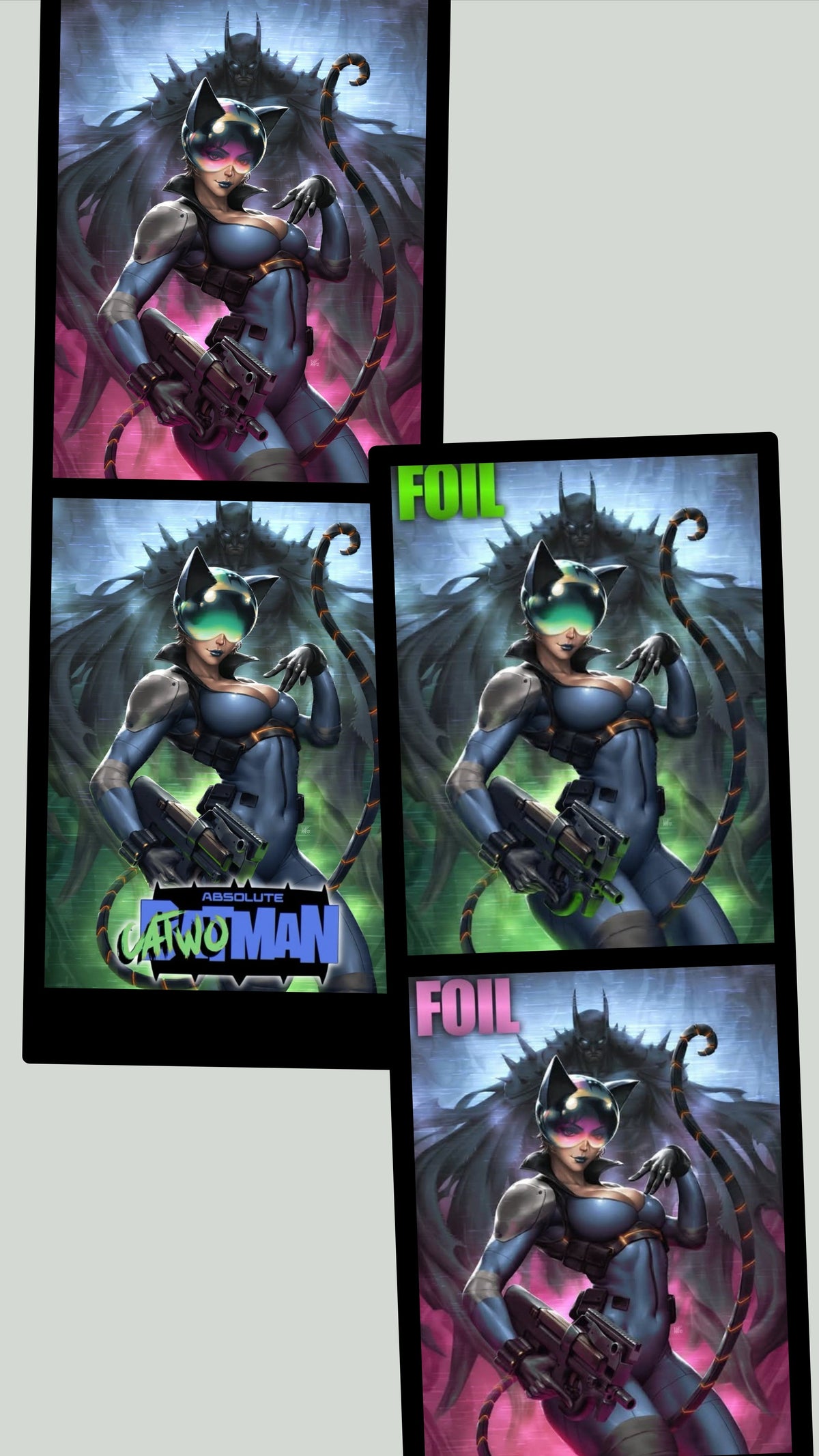 Absolute Catwoman #1 Alpha Exclusives pre-order. Art by Kunkka 4 book set