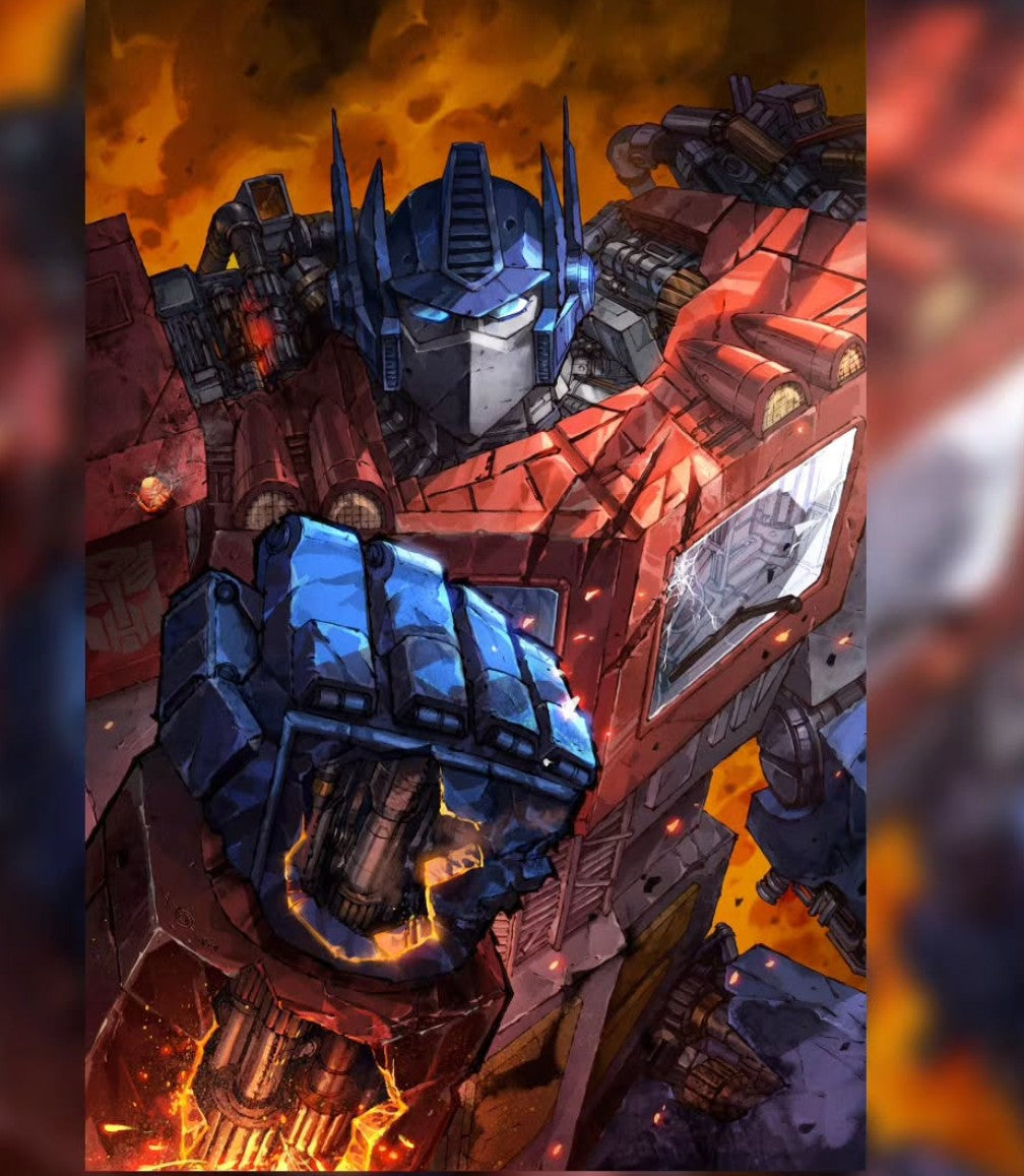 TRANSFORMERS #34 ( SIGNED )OPTIMUS PRIME ALAN QUAH SDCC EXCLUSIVE (Copy)