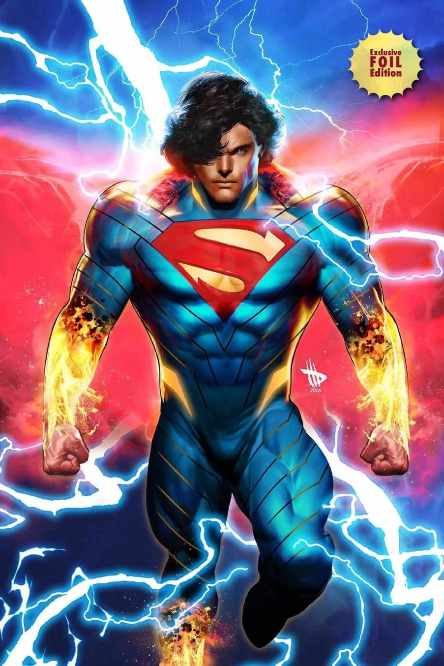 Absolute Superman 18 Alpha Exclusives Virgin foil David Wilkins