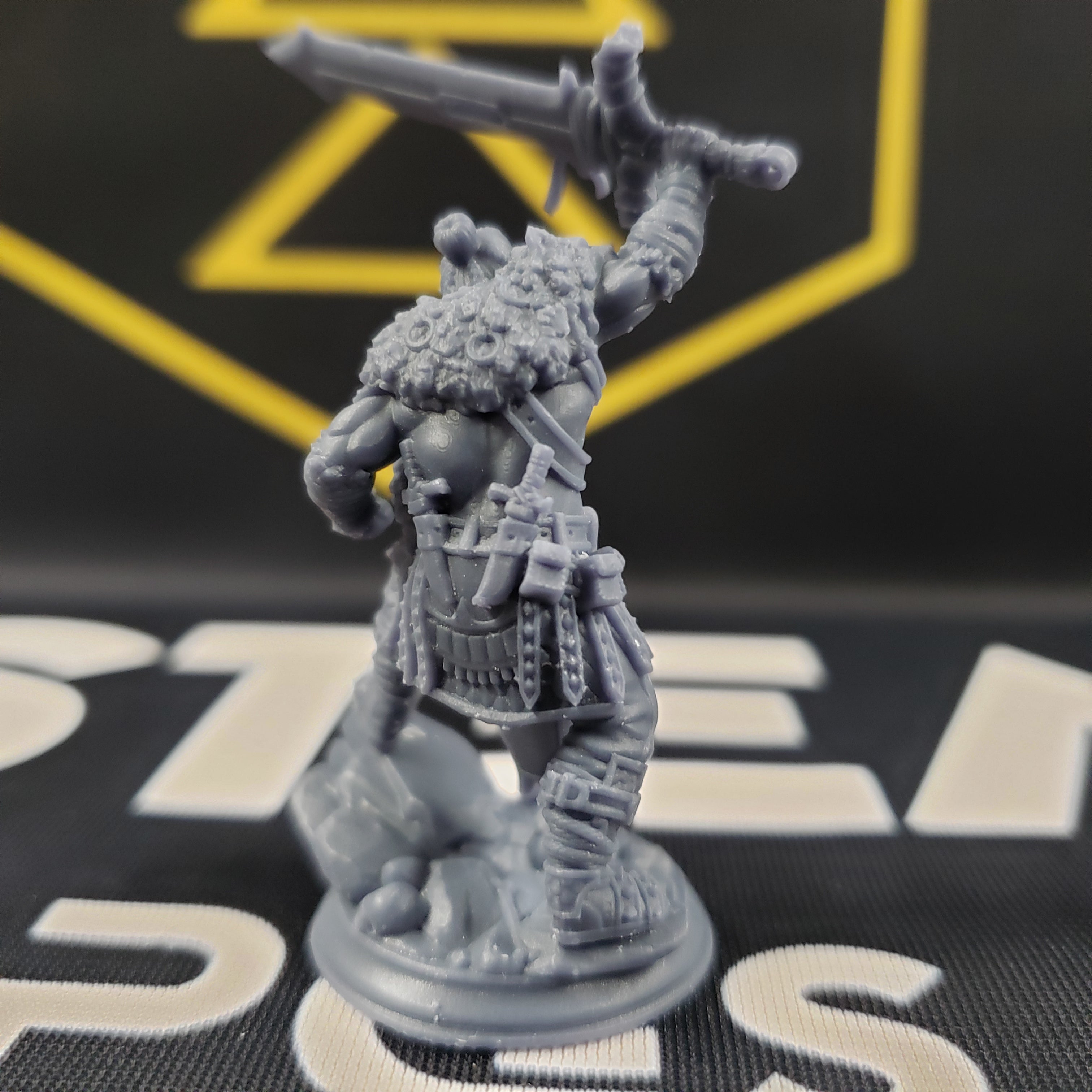 Gorr Spinebreaker, the Rage of the South (Male Half-Orc Barbarian)