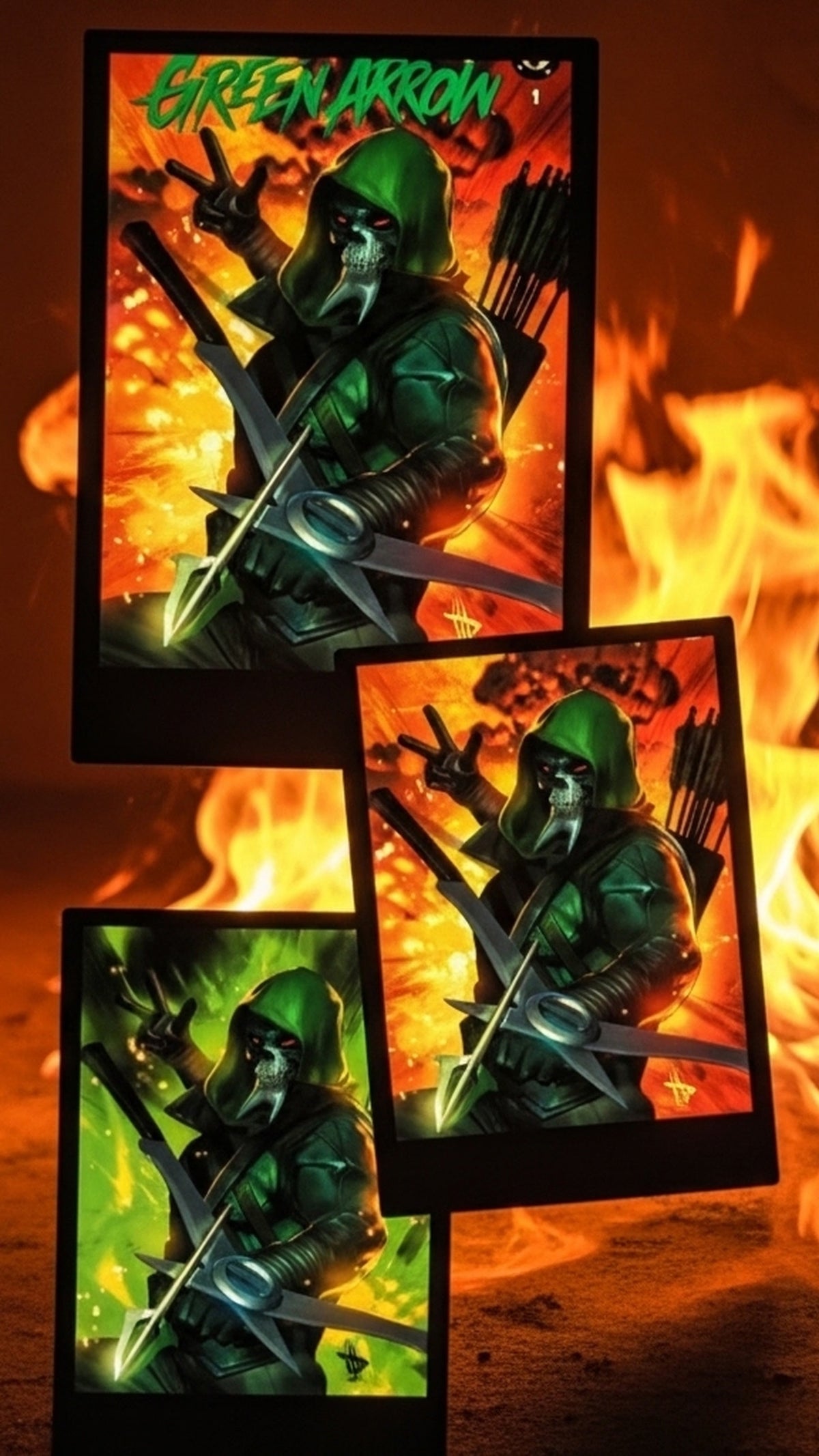 Absolute Green Arrow #1 Alpha Exclusives David Wilkins Pre-order Master set