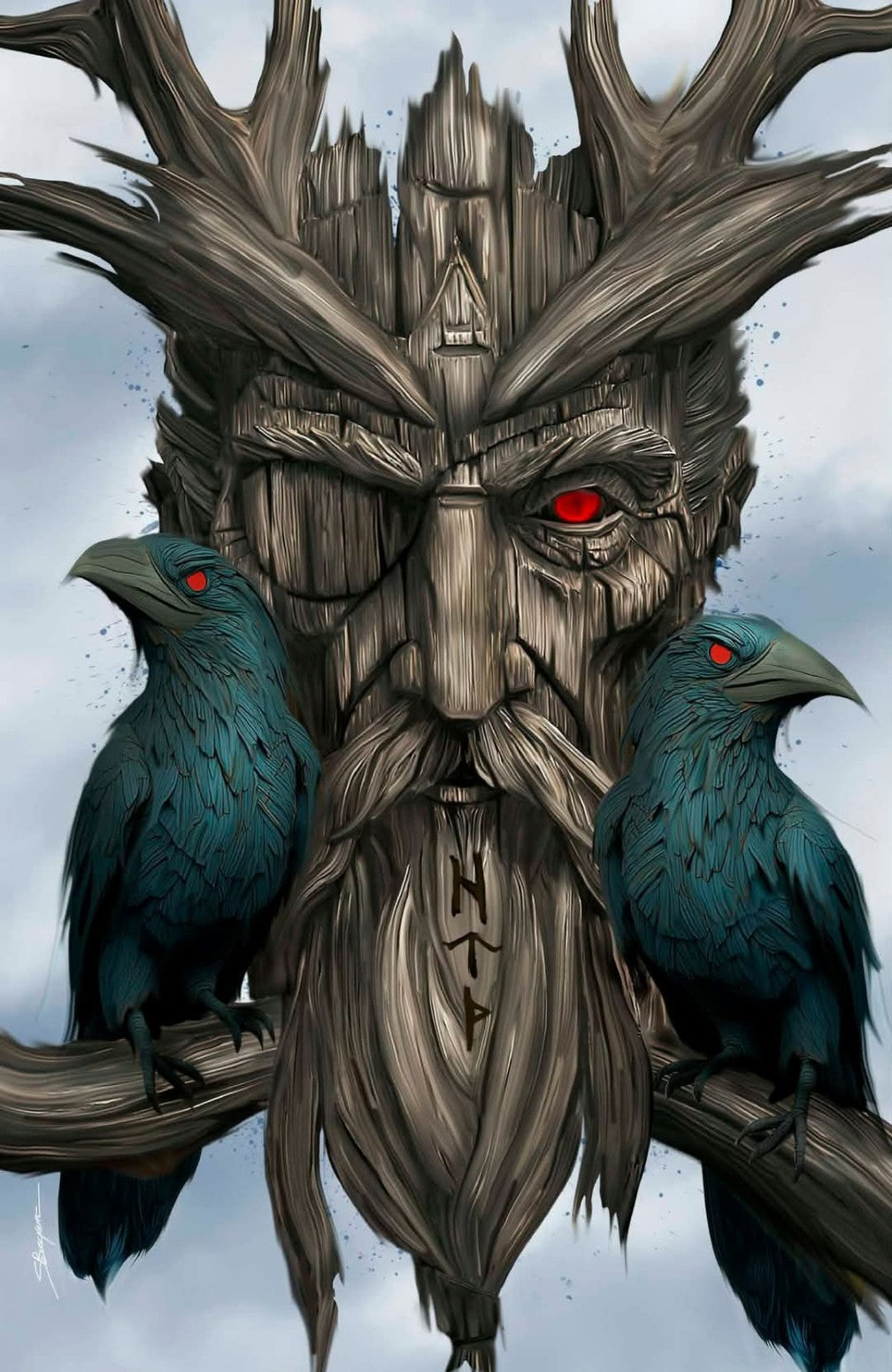 Odin #1 art by Sheldon Buekart