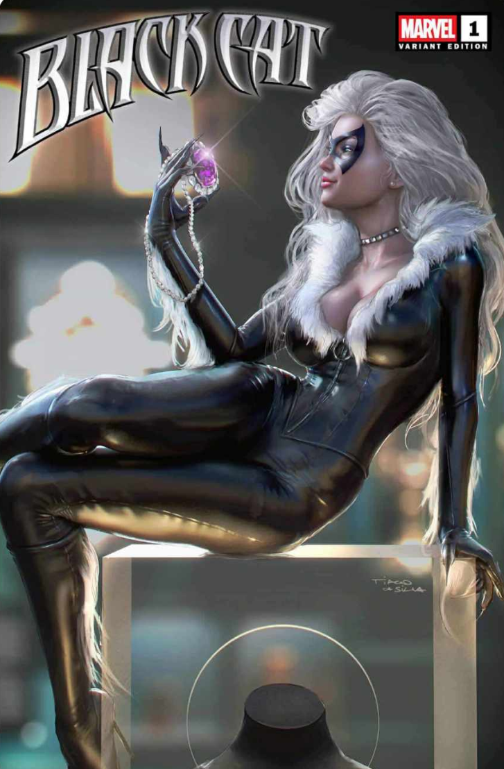 Black cat #1 Alpha exclusive Toronto Fan Expo exclusive set art by Tiago Da Silva