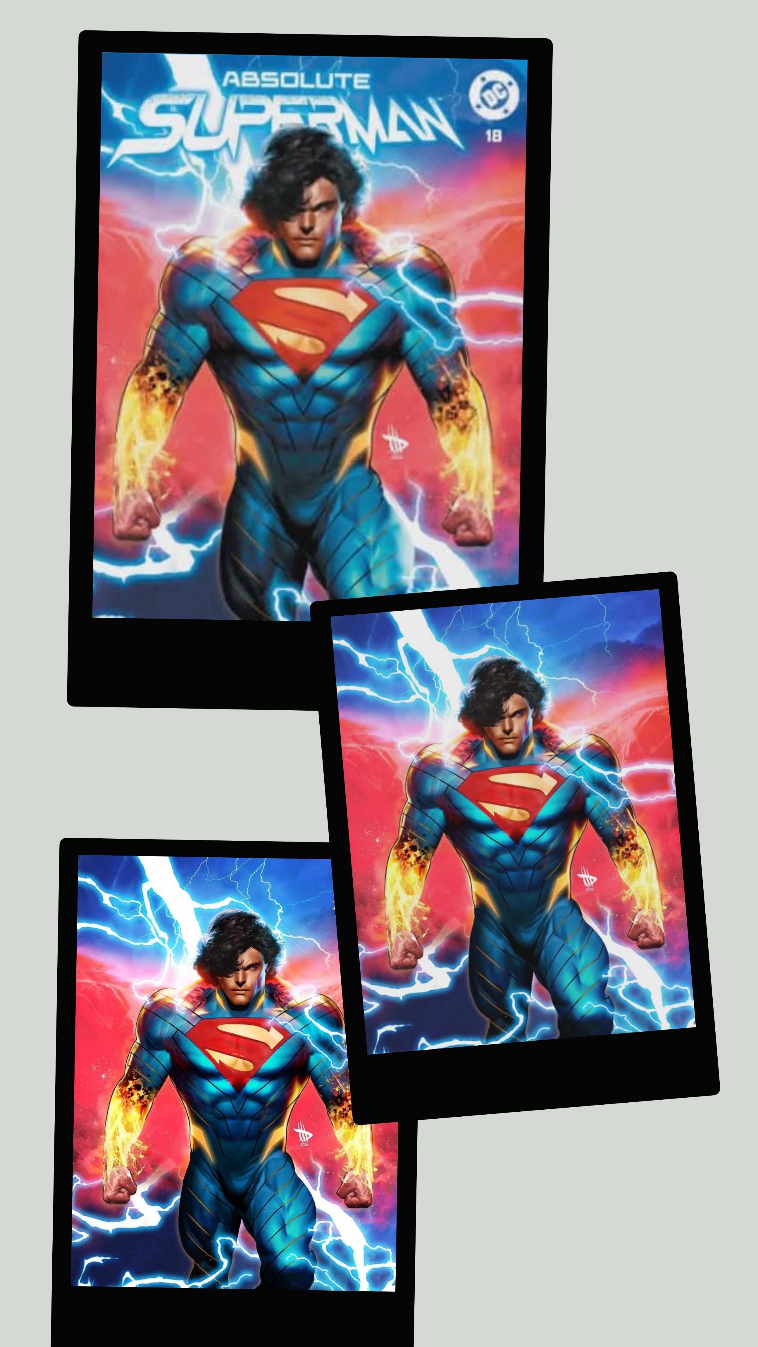 Absolute Superman 18 Alpha Exclusives 3 book setDavid Wilkins Pre-ordor