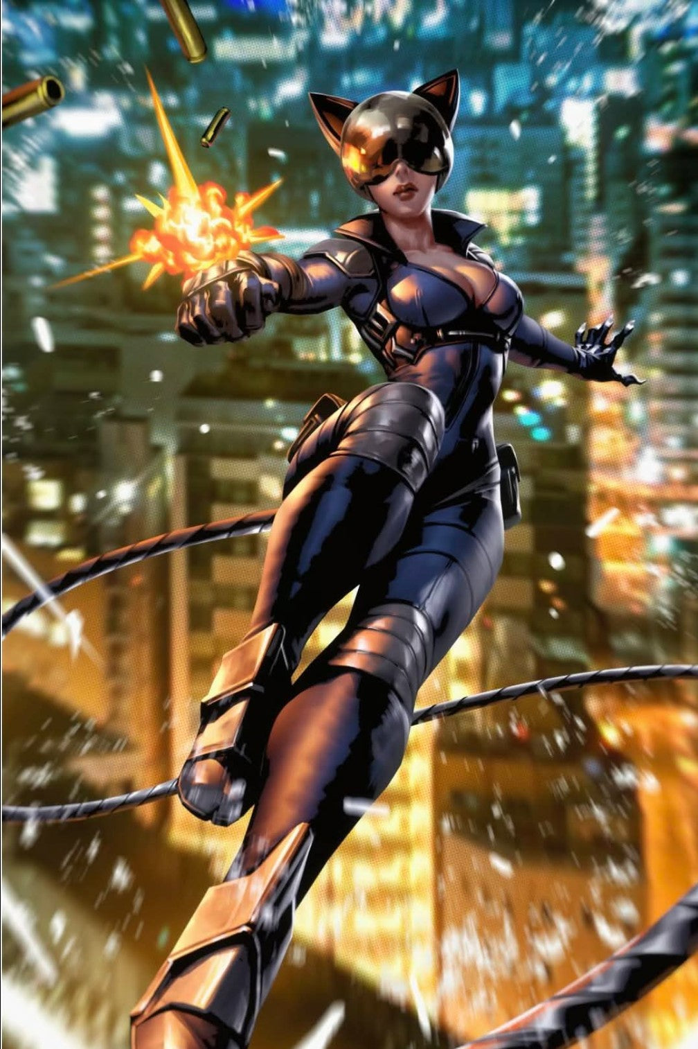 Absolute Catwoman #1 art by Derrick chew