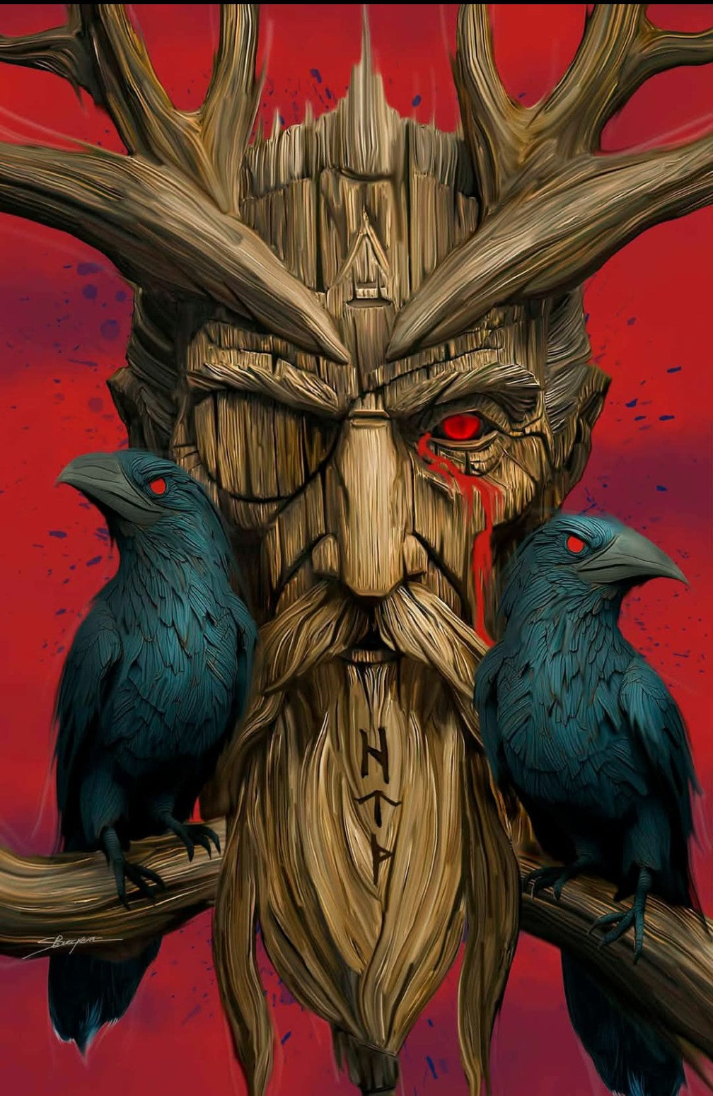 Odin #1 art by Sheldon Buekart