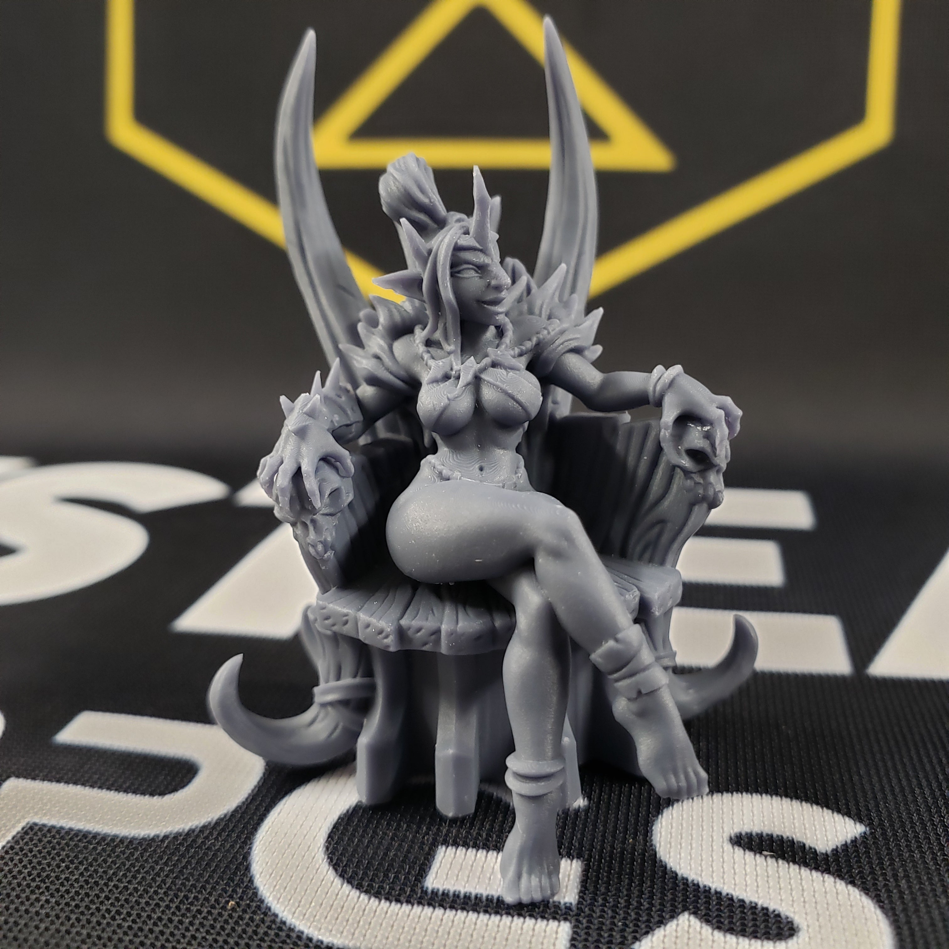 Queen Trixia (Female Hobgoblin on Throne)