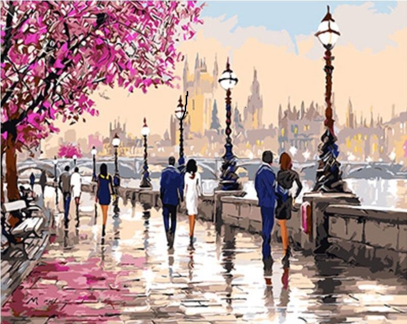 Romantic Raining Park London